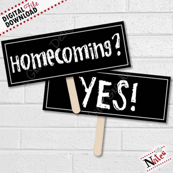 Homecoming Proposal Props Homecoming Photo Booth Homecoming | Etsy
