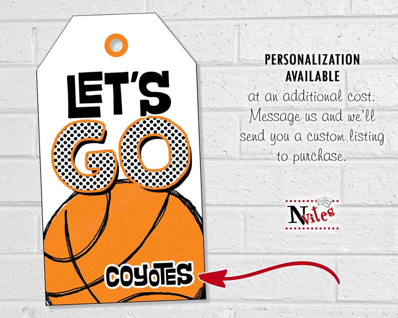 Basketball Good Luck Tags Basketball Team Treat Labels Etsy