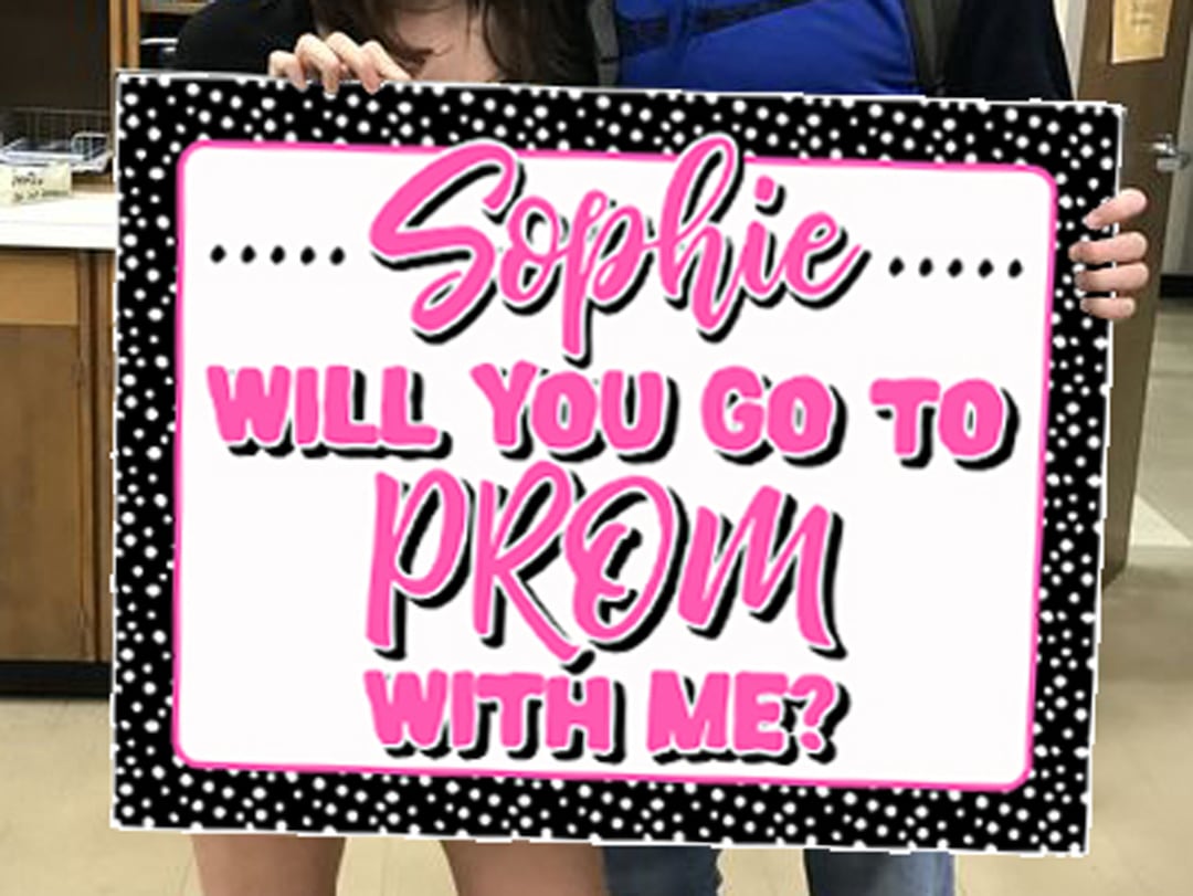Prom Proposal Sign Personalized Prom Poster Ask Date to the Etsy