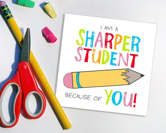 Pencils Teacher Card Pencils Teacher Card