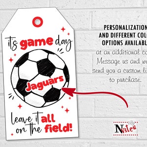 Soccer Game Day Tags, Team Good Luck Snack Pack Printable (digital ...