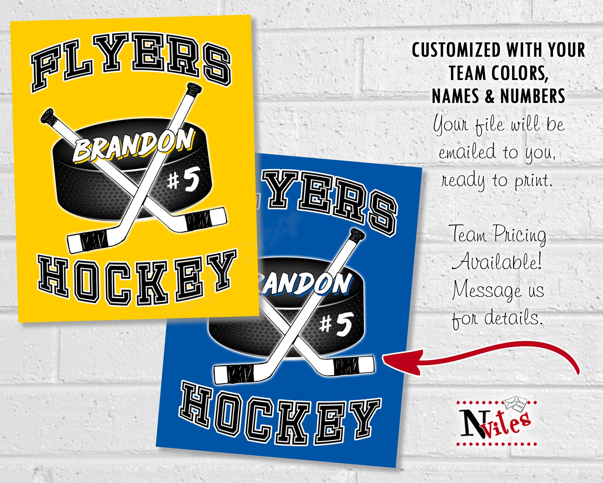 Hockey Locker Sign Hockey Team Hotel Door Hanger Custom Etsy