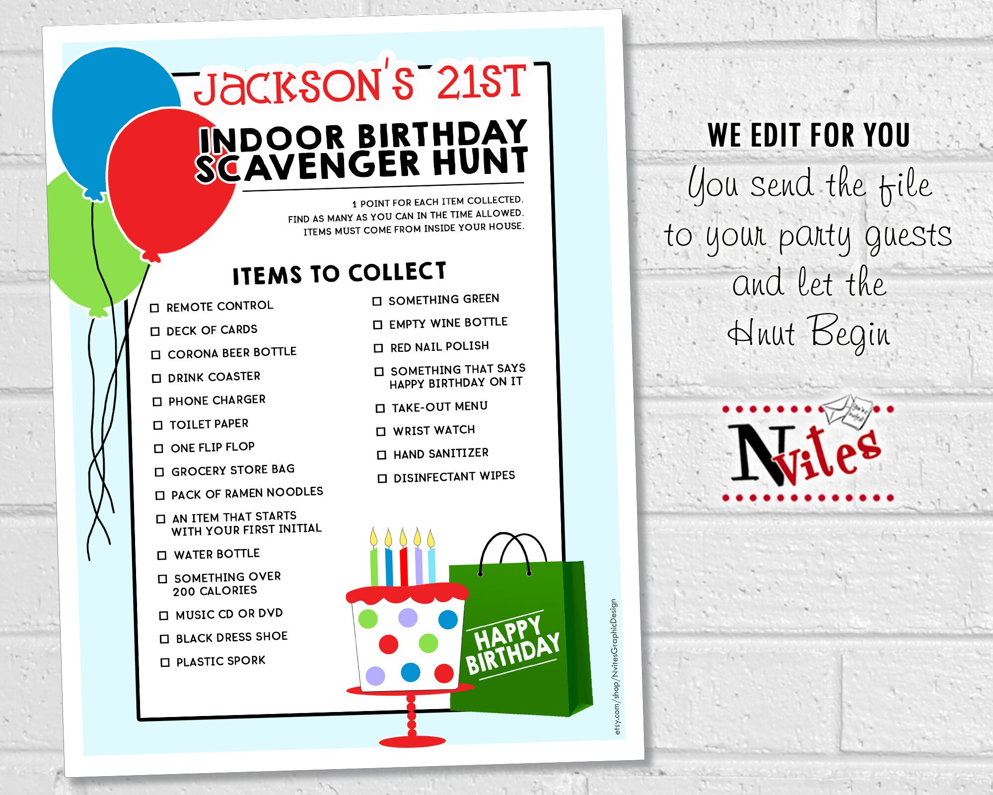 Chasse au trésor intérieure adulte jeu de fête - Etsy France