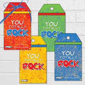 Sie rocken das Ende des Schuljahres Tags, Rock Candy oder knallende Süßigkeiten Partygeschenke, Lehrer Wertschätzung, Team Ermutigung Geschenk