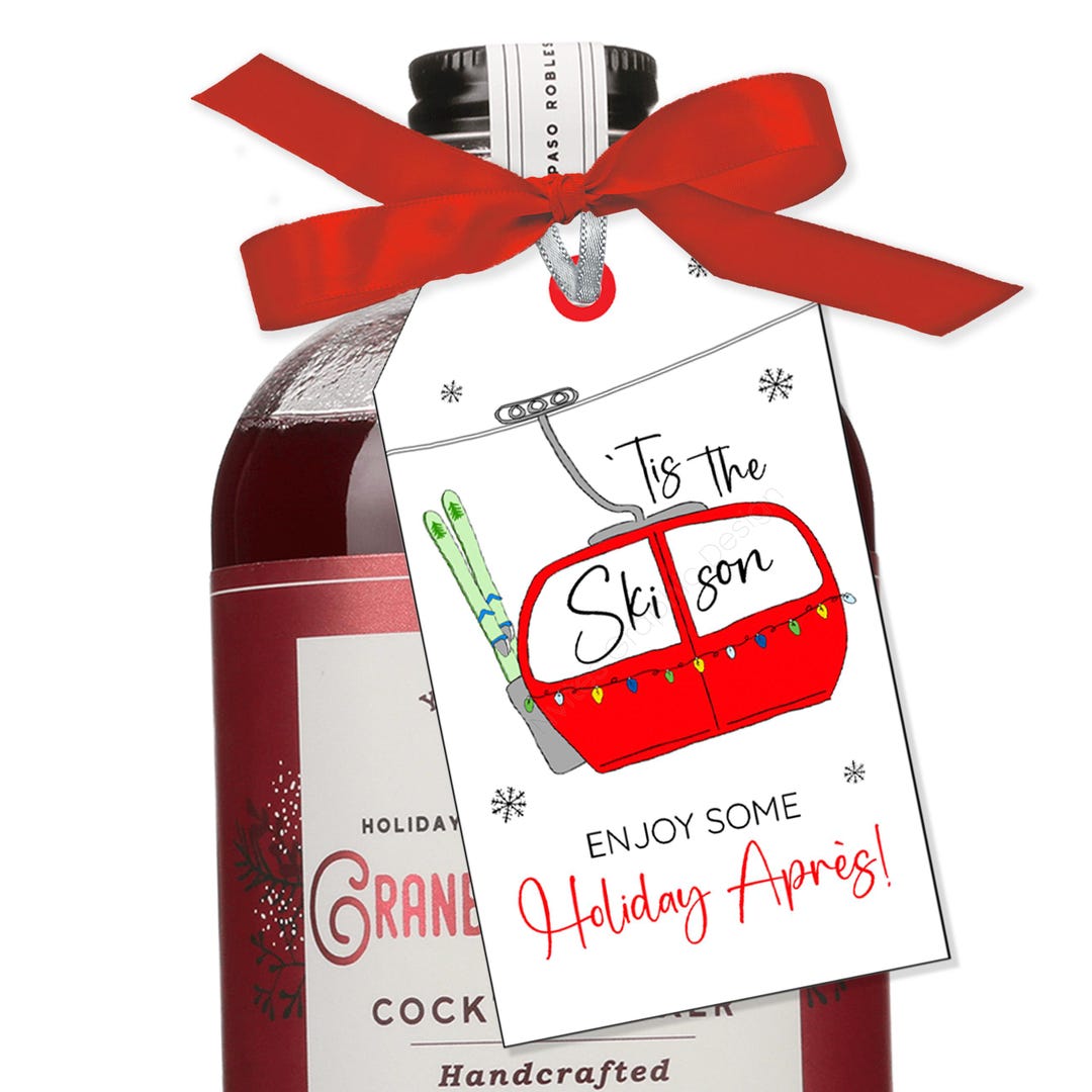 Après Ski Gift Tags: Printable Holiday Season Gondola Design (digital ...