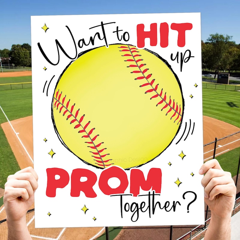 Softball Promposal - Etsy