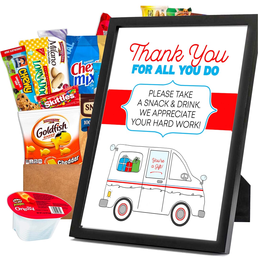 Teacher and Nurse Appreciation Week Snack & Drink Sign, Please Take a