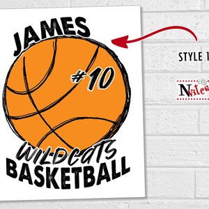 Basketball Locker Sign, Basketball Team Printable Locker Signs or Door ...