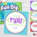 Fun Kids Valentines, Sugar Dip Valentine Cards, Classroom and School ...