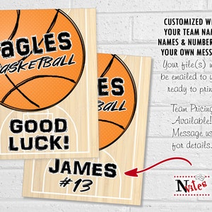 Basketball Locker Sign, Basketball Team Printable Locker Signs or Door ...