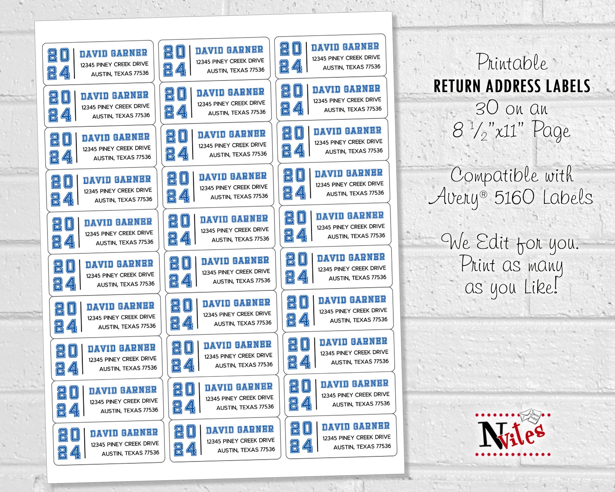 Graduation Return Address Labels Personalized, Graduation Cap Stickers