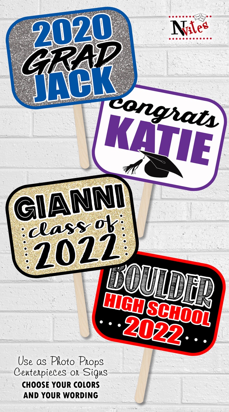 Graduation Photo Props Class of 2020 Photo Props