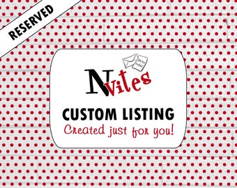 CUSTOM ORDER Addition or Change, Add Name to Item, Small Color Change Fee, or Personalization to Digital File