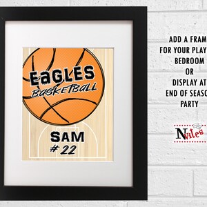 Basketball Locker Sign, Basketball Team Printable Locker Signs or Door ...