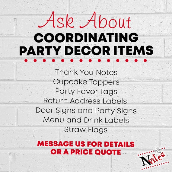 Mission Impossible Birthday Banner Custom Party Backdrop Decoration