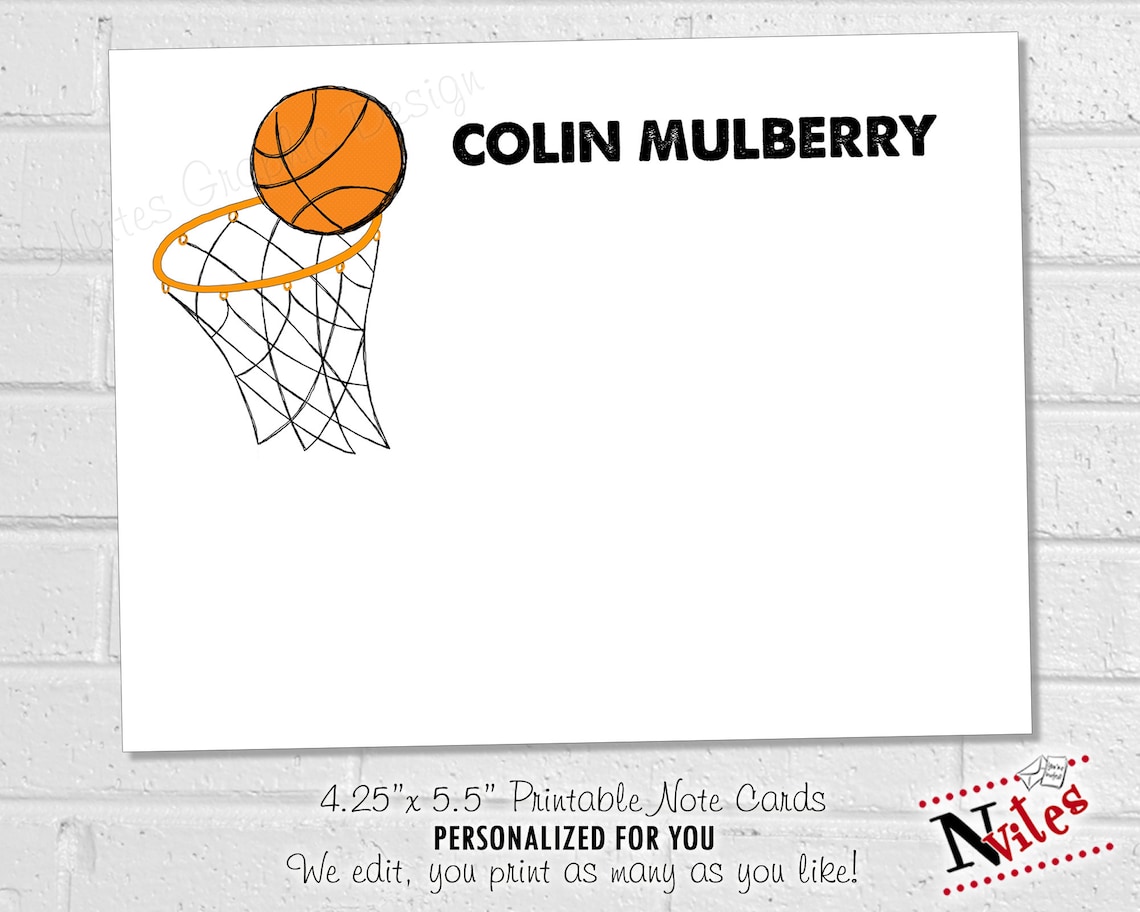 Basketball Cupcake Toppers Printable Basketball Party - Etsy