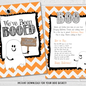 You've Been Booed, We've Been Booed Kids Halloween Boo Game, Printable ...