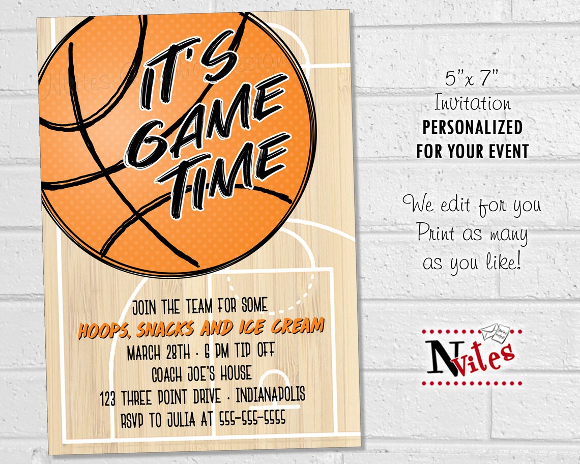 Basketball Cupcake Toppers Printable Basketball Party - Etsy