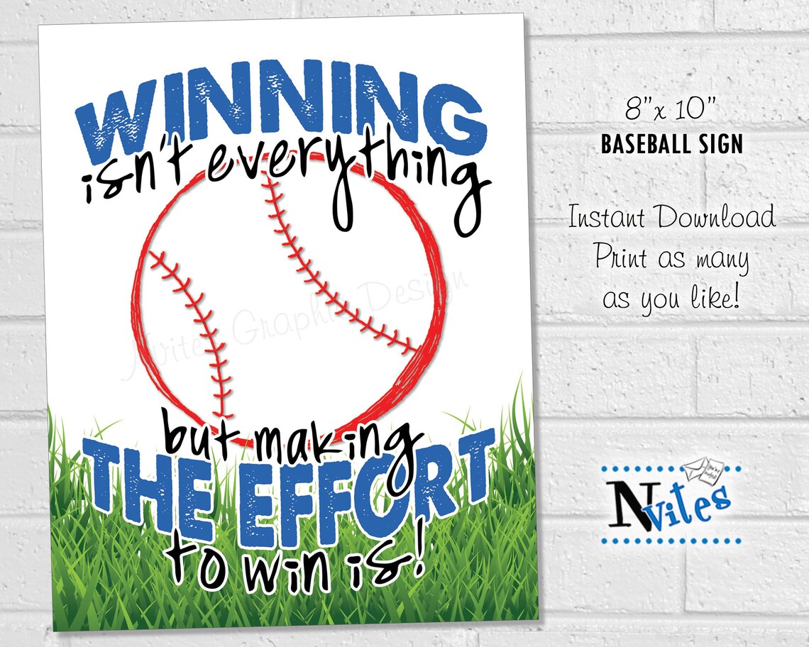 Baseball or Softball Locker Sign Locker Room Sports Sign - Etsy