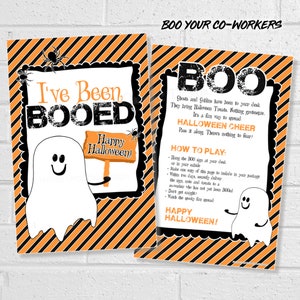 You've Been Booed Game for the Office, Work Themed We've Been Booed ...