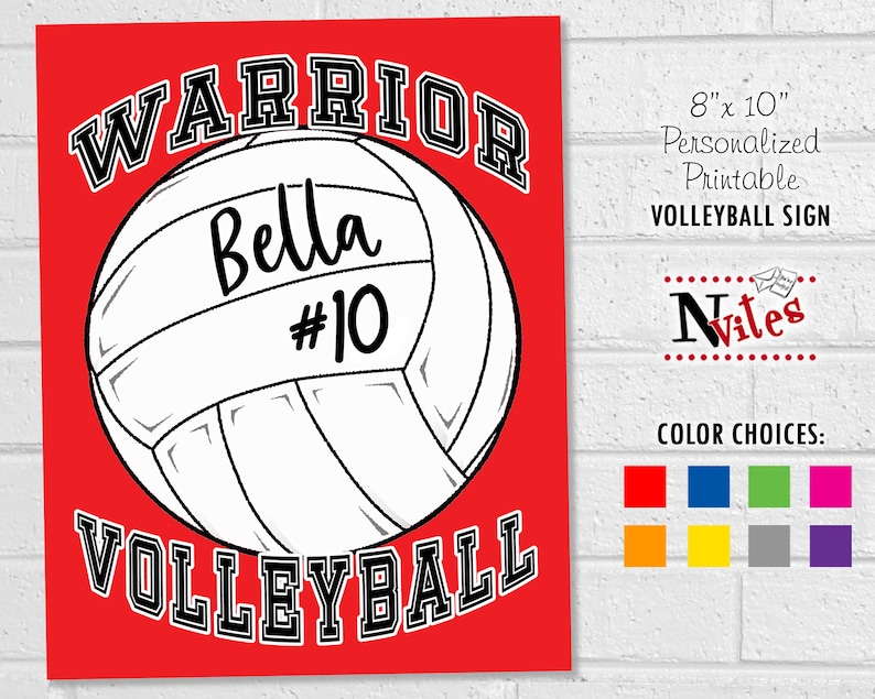 Printable Volleyball Locker Signs - Printable Templates