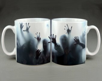 Zombie Horde Walking Dead Themed Flesh Eating Outbreak Coffee Mug Tea Cup Funny Meme Internet Humour
