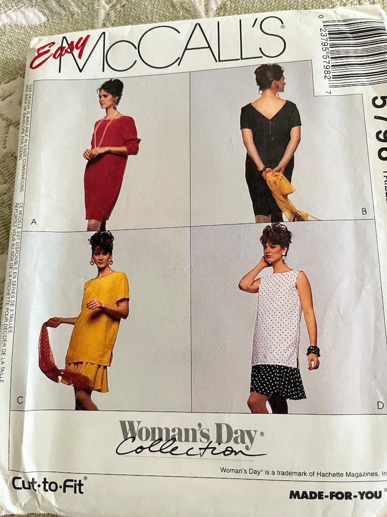 6 Vintage 90s Sewing Patterns Uncut Envelopes Tattered All Inside ...