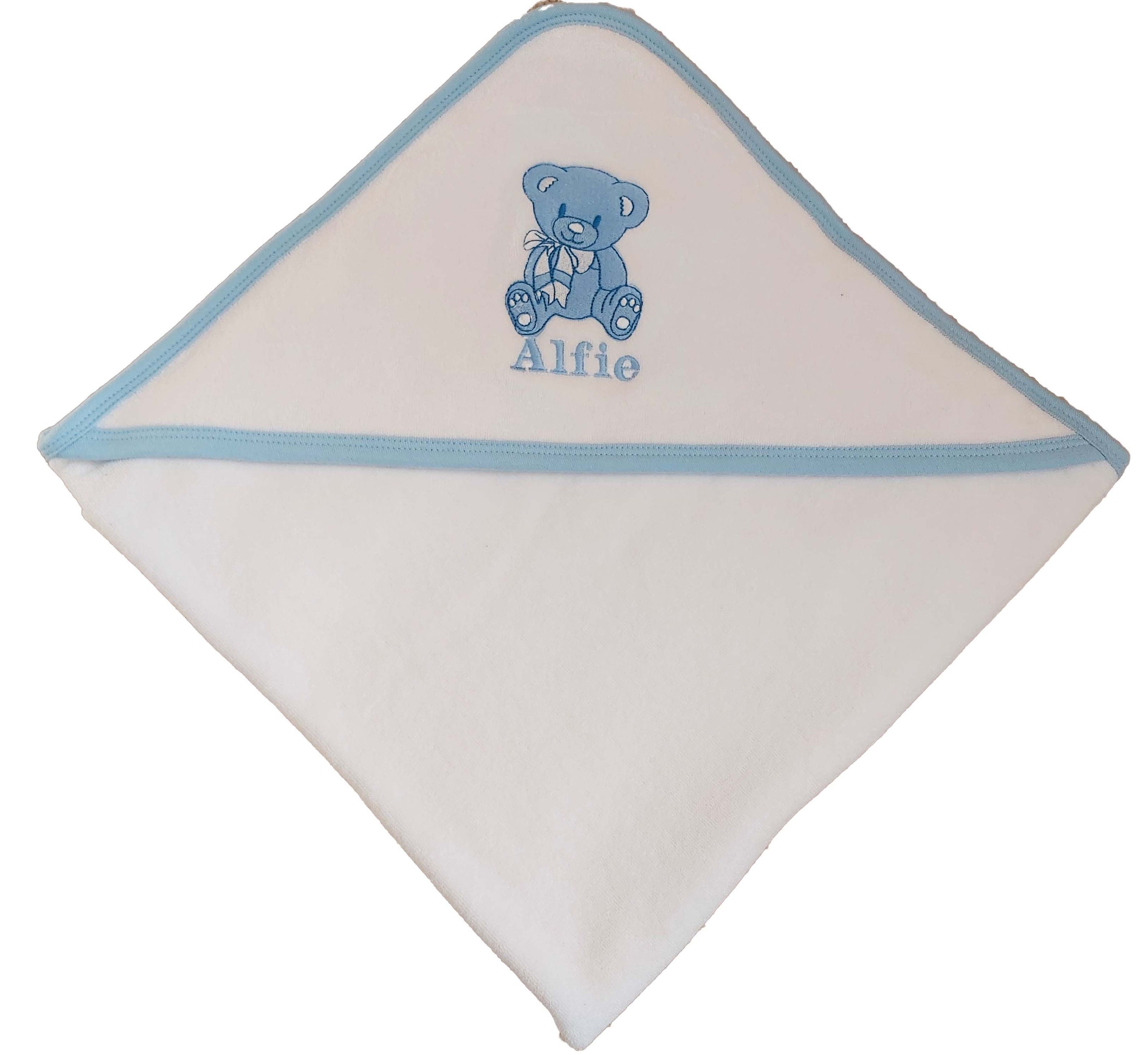 Personalized Teddy Bear Hooded Baby Towel, Embroidered Luxury Gift - Etsy