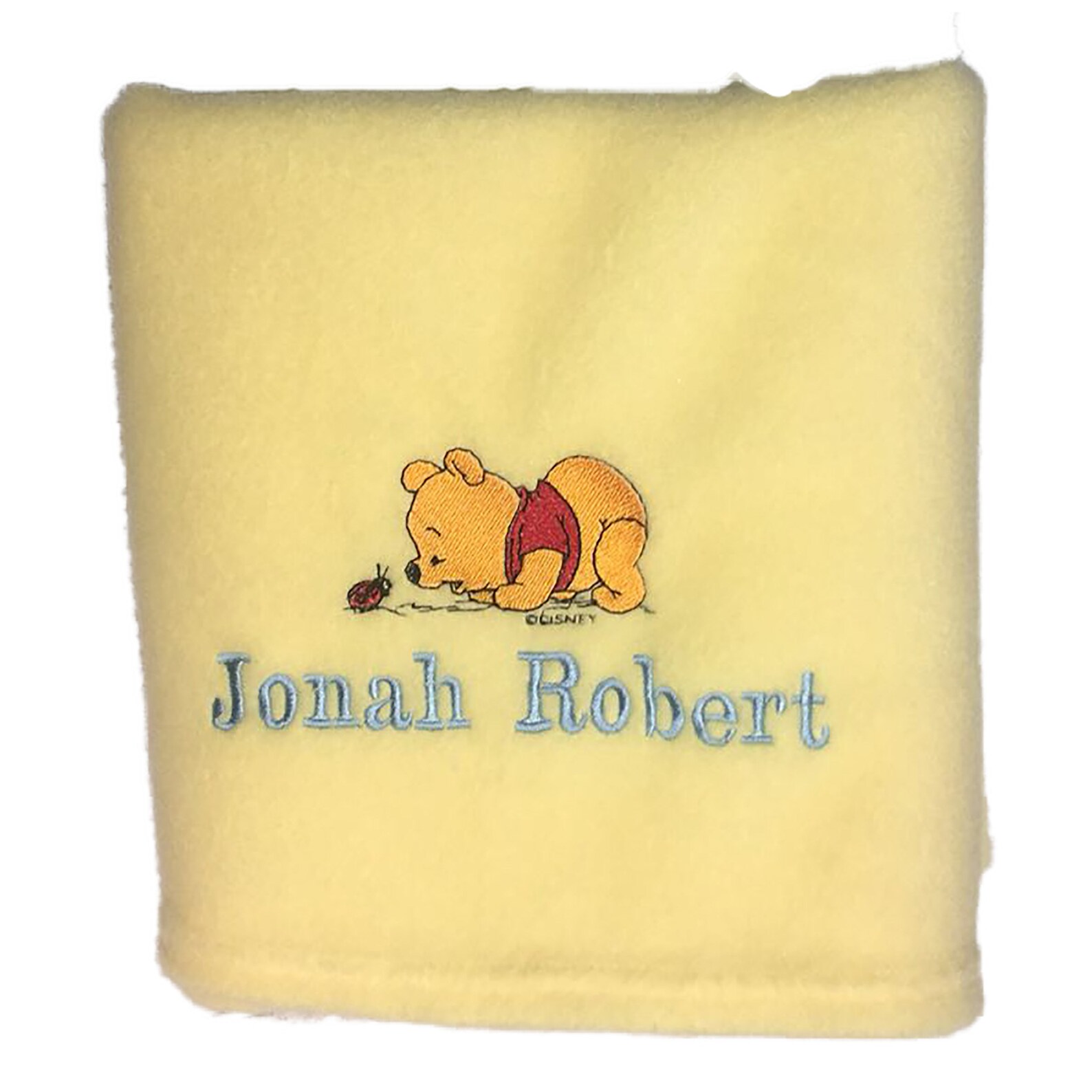 Personalised Winnie the Pooh Baby Blanket Embroidered Fleece | Etsy