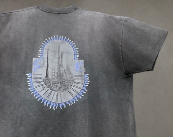 Années 90 SKATE RAGS t-shirt vaudou industriel xl fabriqué aux États-Unis vintage skate bones brigade zorlac powell blind shortys