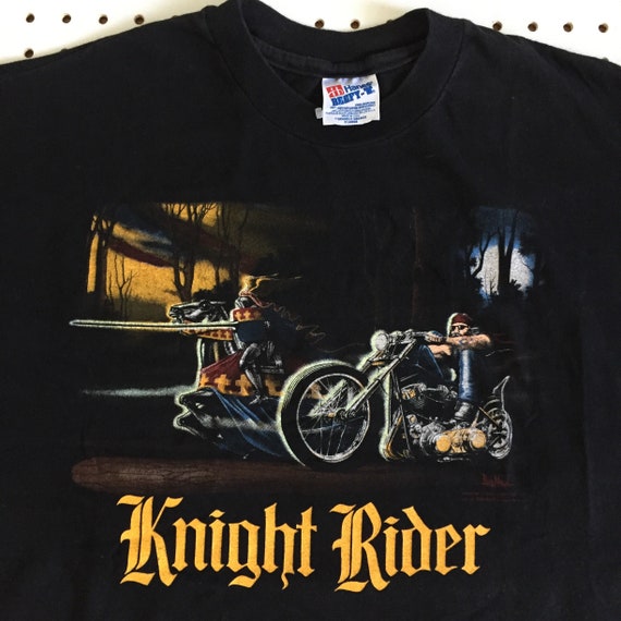 90s DAVID MANN Knight Rider Easy Riders Vintage T Shirt Xl Paisano  Productions 1990 Hanes Beefy Made in Usa Easyrider Magazine Harley -   Canada