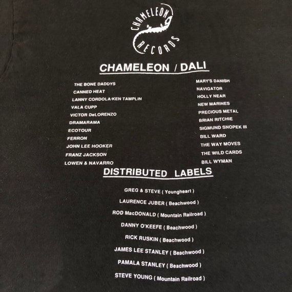 90s CHAMELEON/DALI records t shirt xl made in usa… - image 4