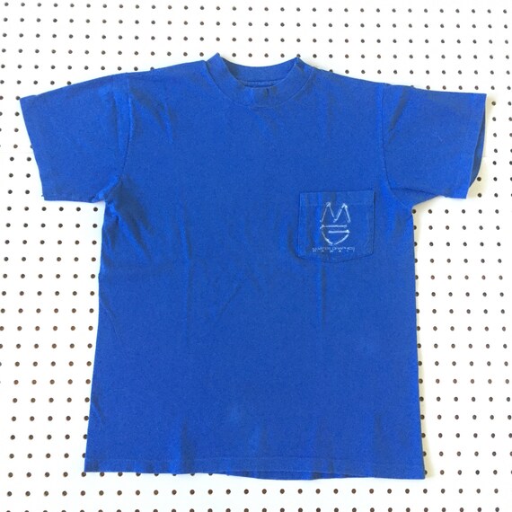 80s MASTER GRAPHICS Hawaii Pocket T Shirt Medium Hanes Made in Usa