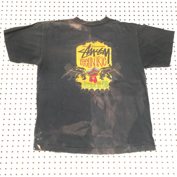 90s STUSSY T Shirt Large Made in Usa Jah Wear Rasta Feelin 90s STUSSY T Shirt Large Made in Usa Jah Wear Rasta Feelin