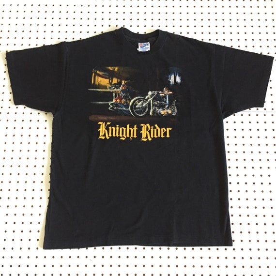 90s DAVID MANN Knight Rider Easy Riders Vintage T Shirt Xl Paisano