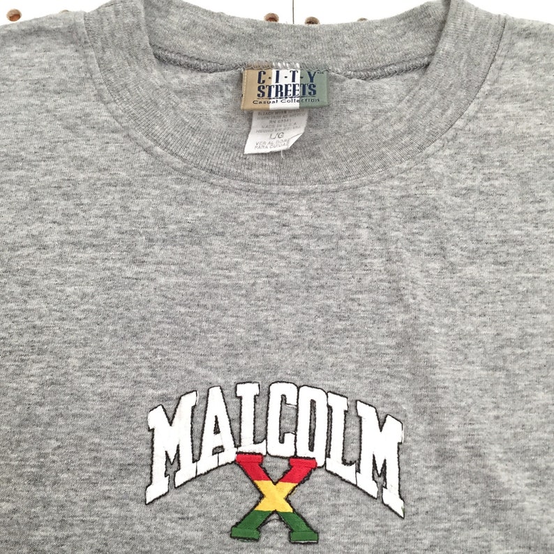 malcolm x 90s t shirt