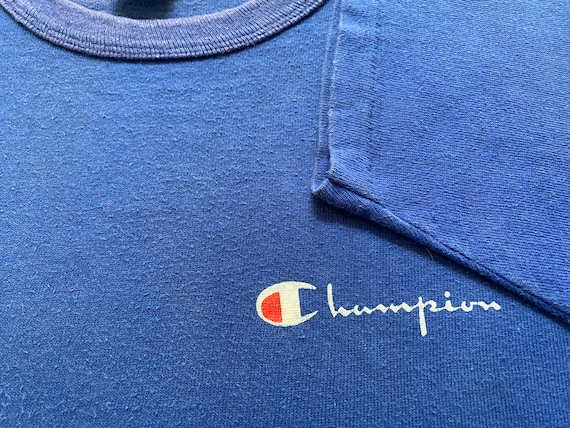 80s CHAMPION logo t shirt medium made in usa vintage Gem