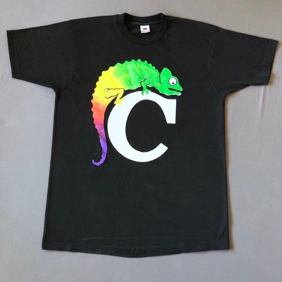 90s CHAMELEON/DALI records t shirt xl made in usa… - image 1