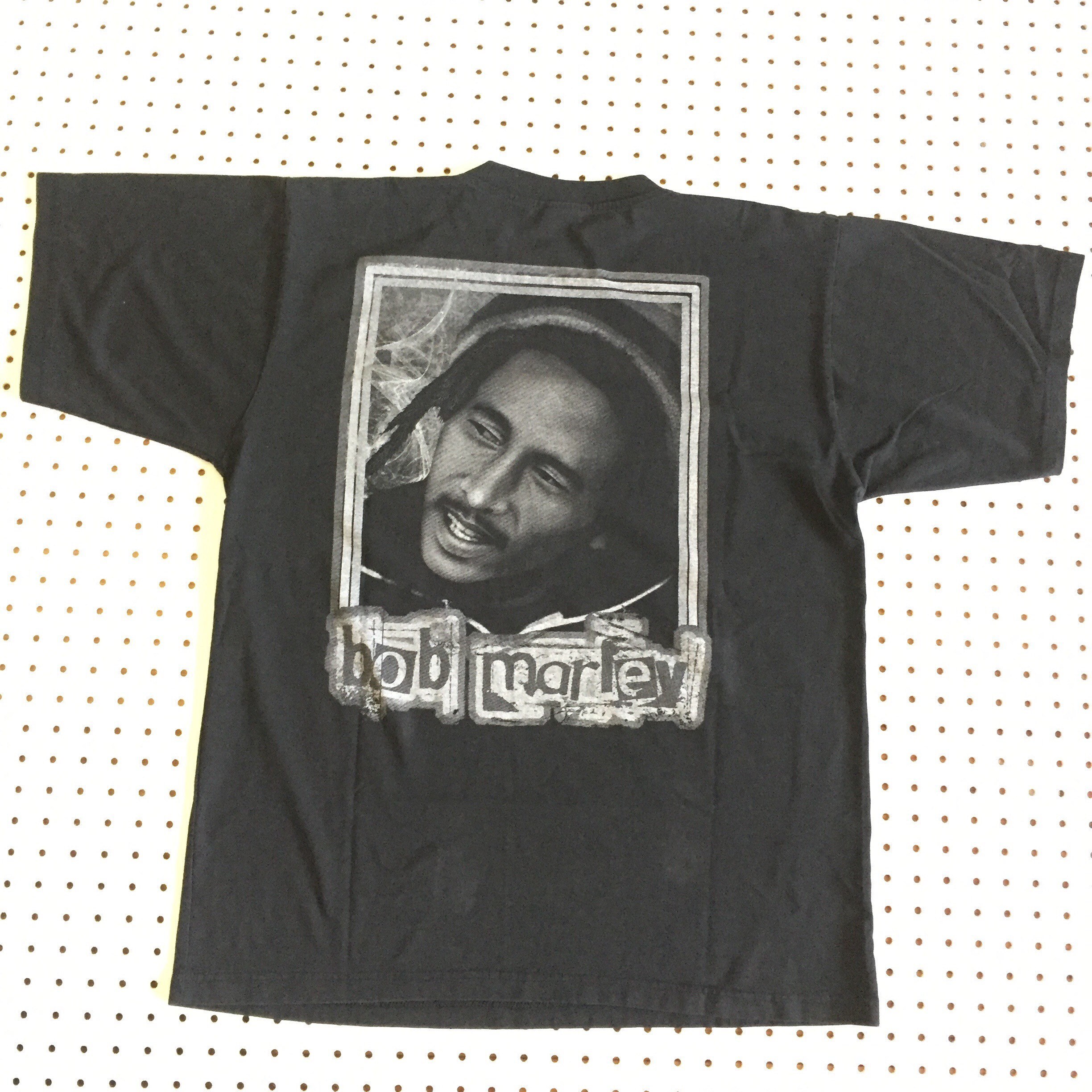 BOB MARLEY Double Sided T Shirt 90s Heavyweight Rasta
