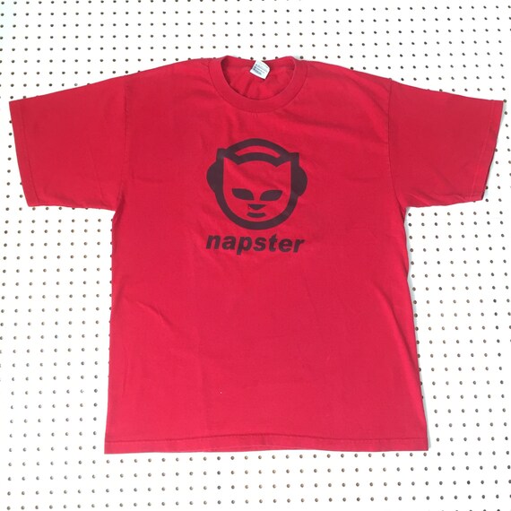90s NAPSTER MUSIC logo t shirt xl apple macintosh