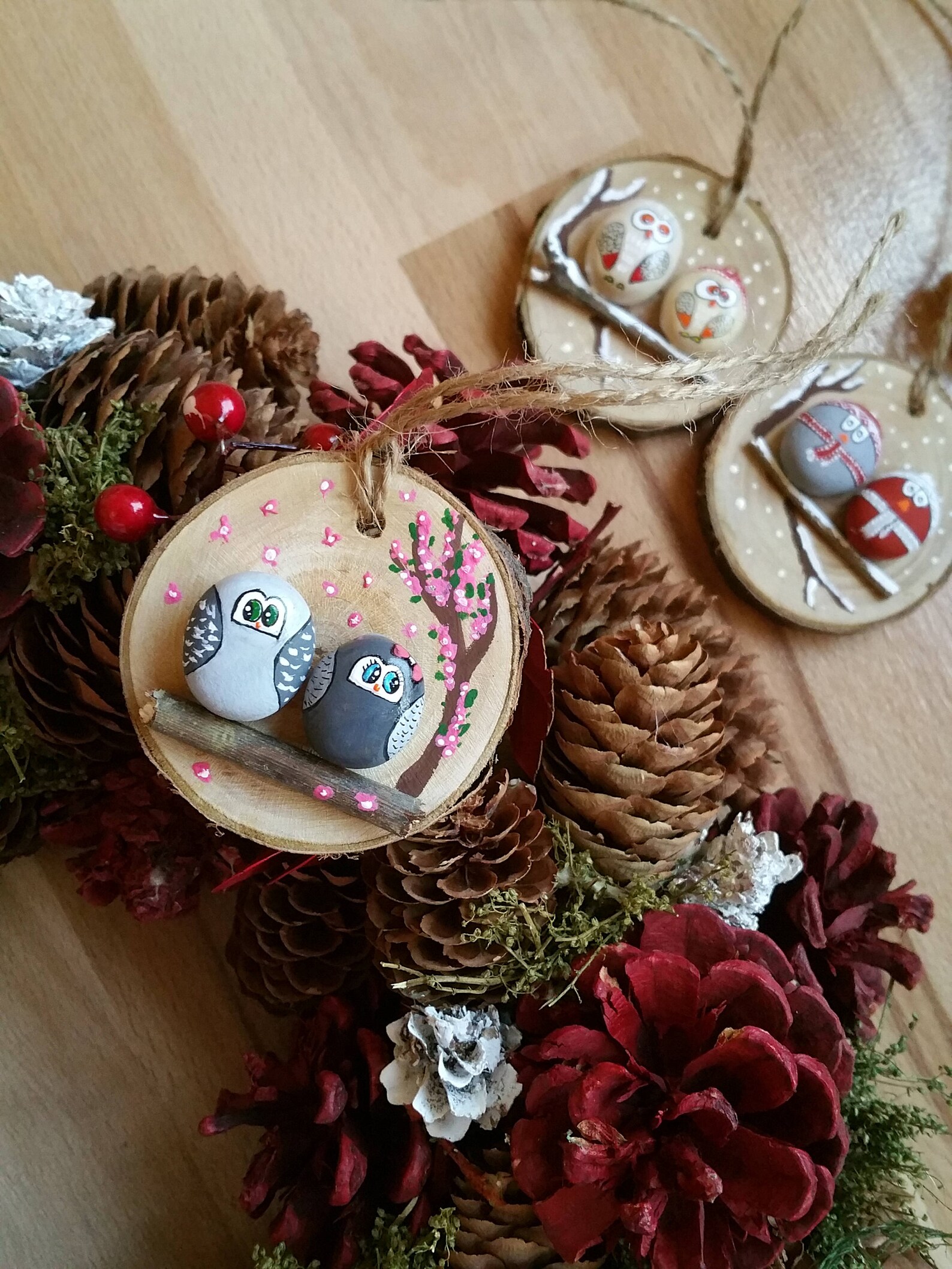 Original and so cute Christmas tree toys made from wood Etsy