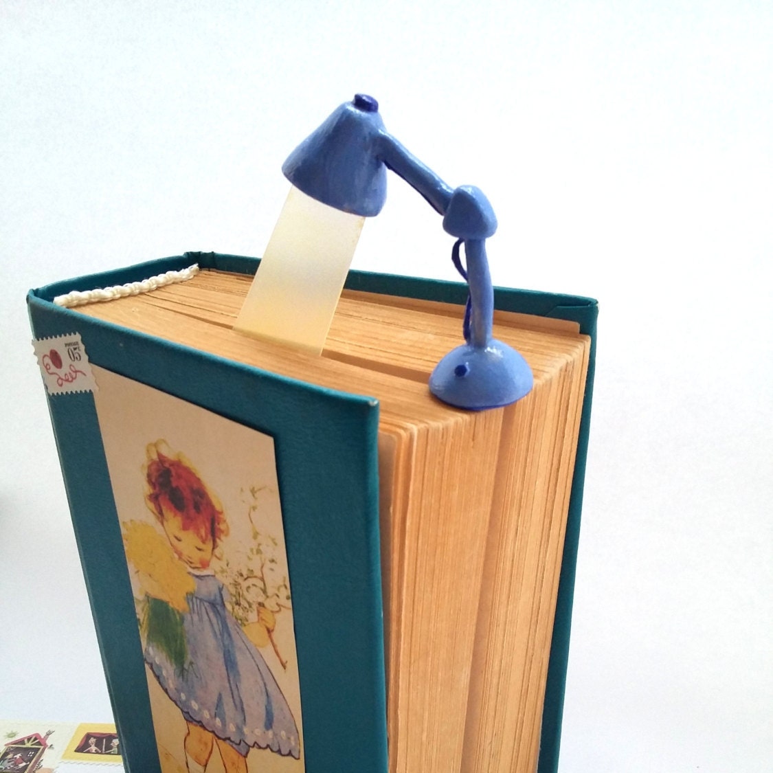 Cute small lamp bookmark Custom lamp bookmark original Etsy
