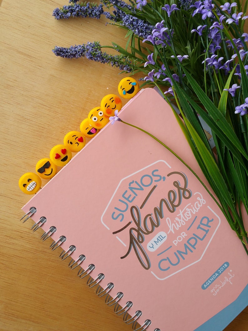 Set of paper clips smiley face emoji or smiley face whatsapp Etsy