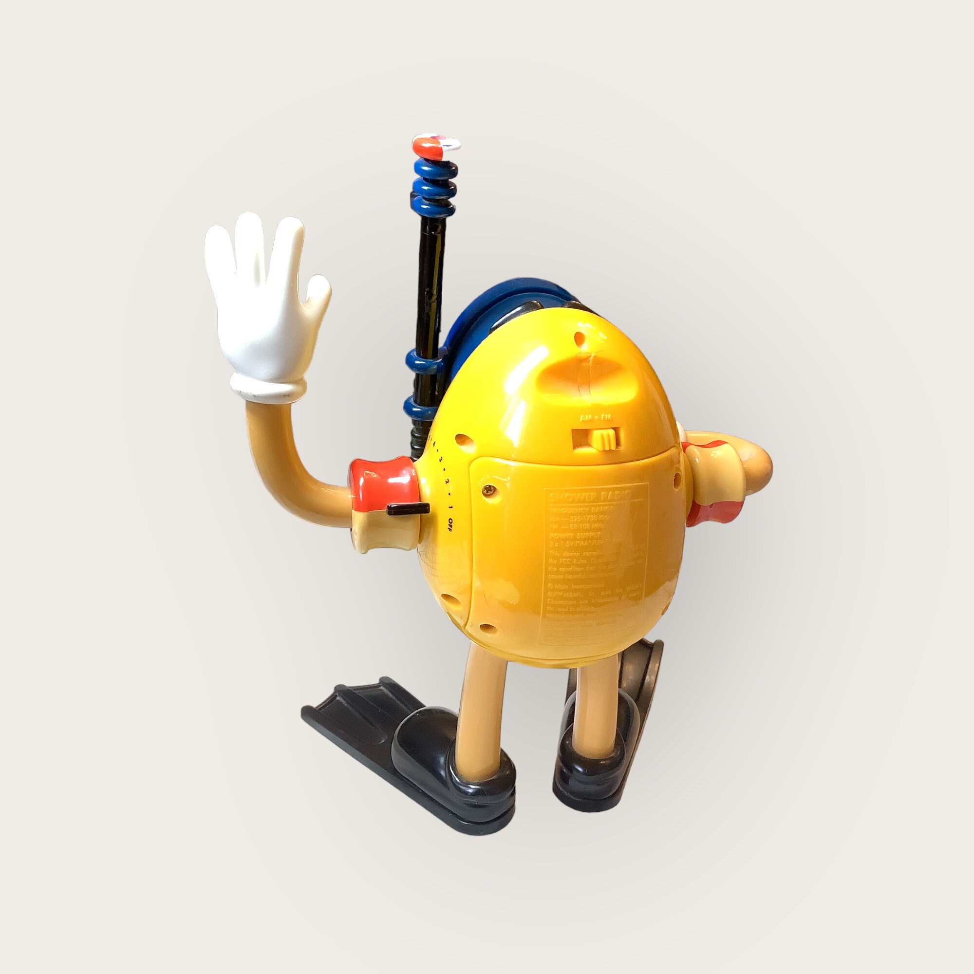 M & M Shower Radio, Yellow M and M 1990s Etsy