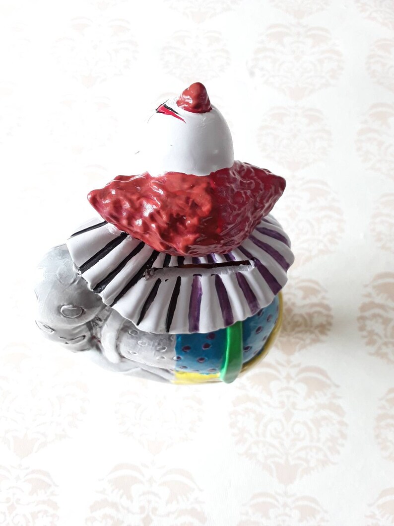 goth Horror clown. Pennywise IT tribute piggy bank