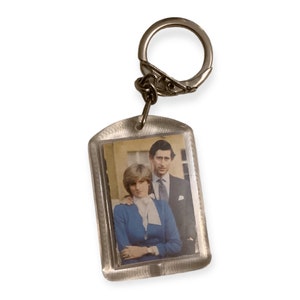 Princess Diana and Prince (King) Charles Commemorative Key Chain, Marriage Key Chain, July 29th, 1981 UK