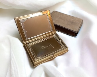 Vintage 1940s Coty Compact, Original Protective Sleeve, Coty Makeup. (#1)