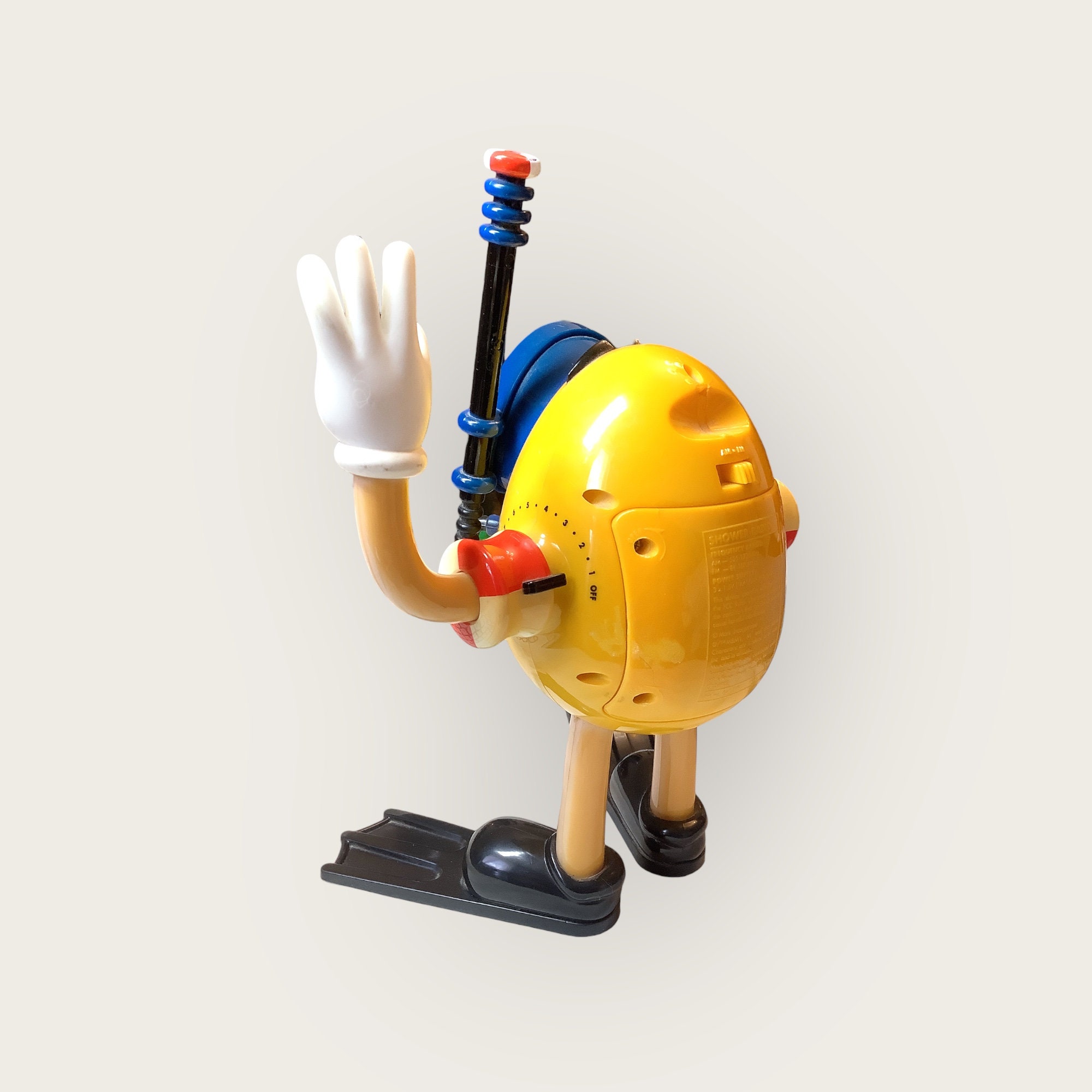 M & M Shower Radio, Yellow M and M 1990s Etsy