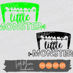 Frankenstein Little Monster Halloween SVG, 2 colors, Frankenstein Shirt Design, Halloween Design, PNG