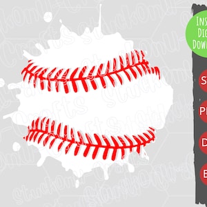 Baseball Splatter SVG, Paint Splash,Cut file,Vinyl,EPS,PNG,Printable,Clipart,Cricut,Silhouette,Instant download,sports